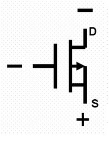 P溝道m(xù)os管符號